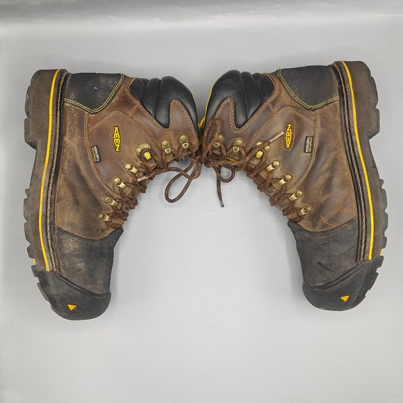 Keen ASTM F2413-18 MEN SZ US 11 M Waterproof Leather Hiking Steel toes boots main image 10